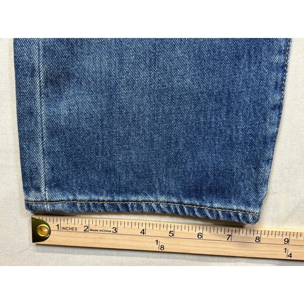 Levis 501 150th Anniversary Mens Distressed Straight Leg Jeans Blue W34 L38